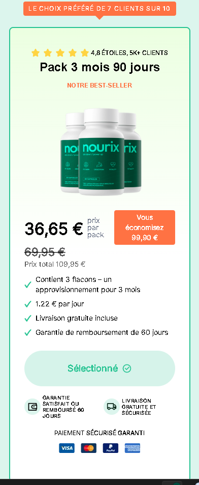 Nourix – Le chemin naturel vers un métabolisme plus rapide et une gestion du poids durable