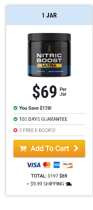 "Nitric Boost™ is your natural solution to enhanced performance, energy, and confidence.