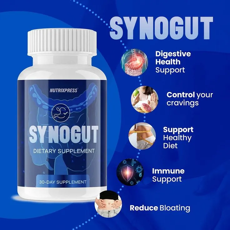 No more digestive discomfort – SynoGut supports a clean and regular system!