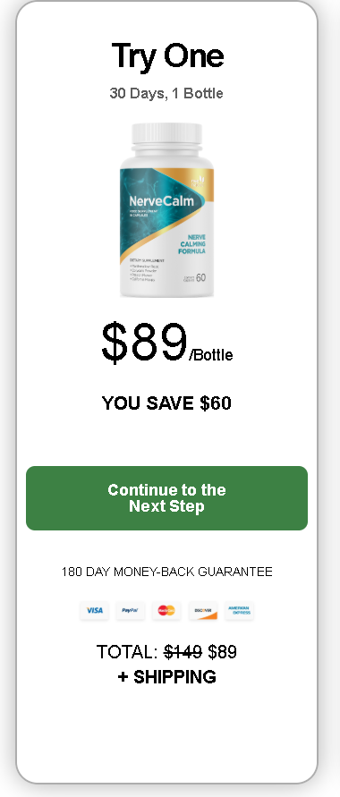 Nerve Calm is a natural dietary supplement designed to support nerve health and alleviate discomfort associated with nerve-related conditions