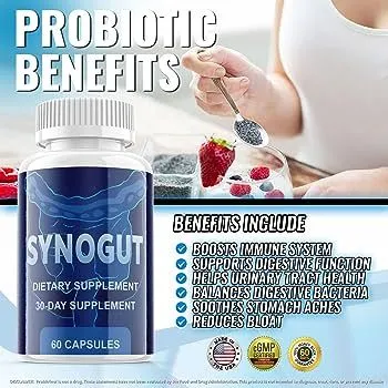 No more digestive discomfort – SynoGut supports a clean and regular system!