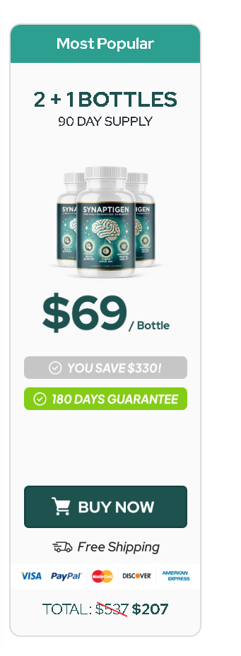 Synaptigen A Breakthrough NaturalSolution That SupportsA Healthy Memory WellInto Old Age